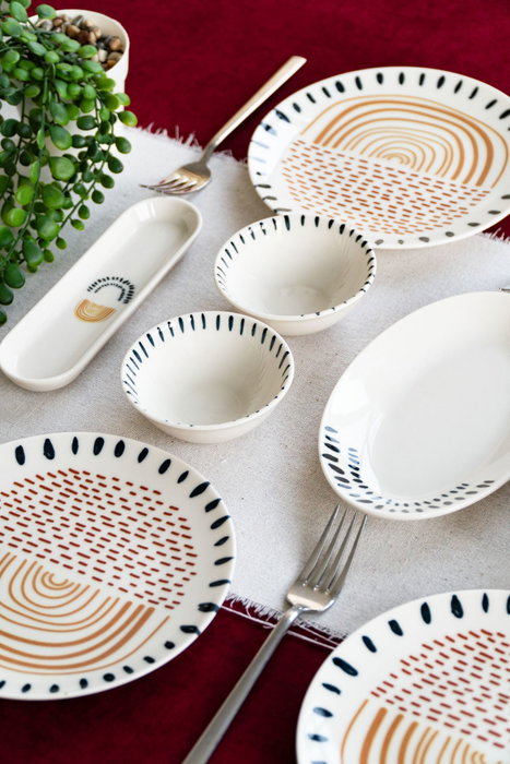 Hermia Set de Desayuno Yakamoz 16 Multicolor